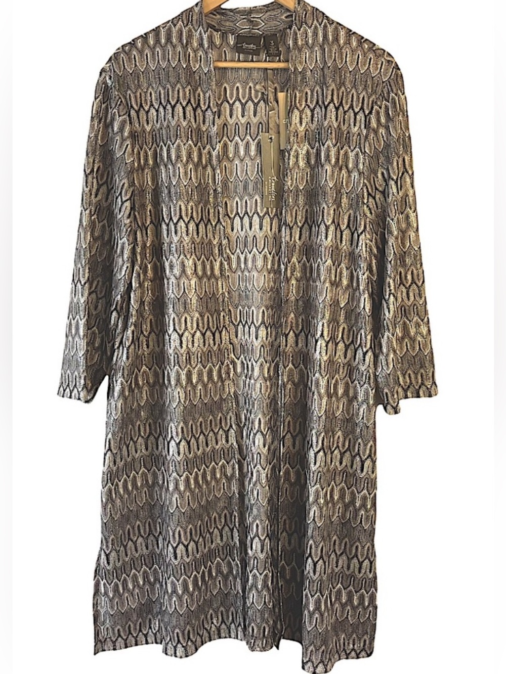 Chico's Gray Patterned Jacket